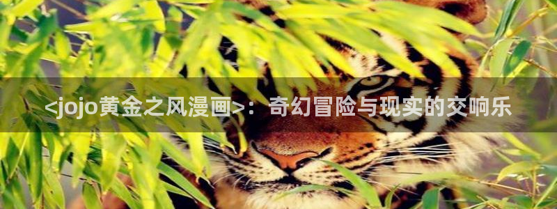 喵趣漫画官网下载入口：<jojo黄金之风漫画>：奇幻冒险与现实的交响乐